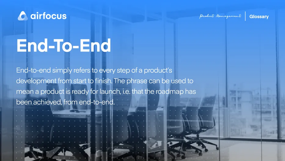 end to end application development